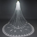 Two Layers Appliqued Wholesale Bridal Wedding Veil Accessories Cheap Bridal Veil