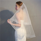 Ruffles Short Bridal Wedding Veil Wholesale Accessories Cheap Bridal Veil for Wedding