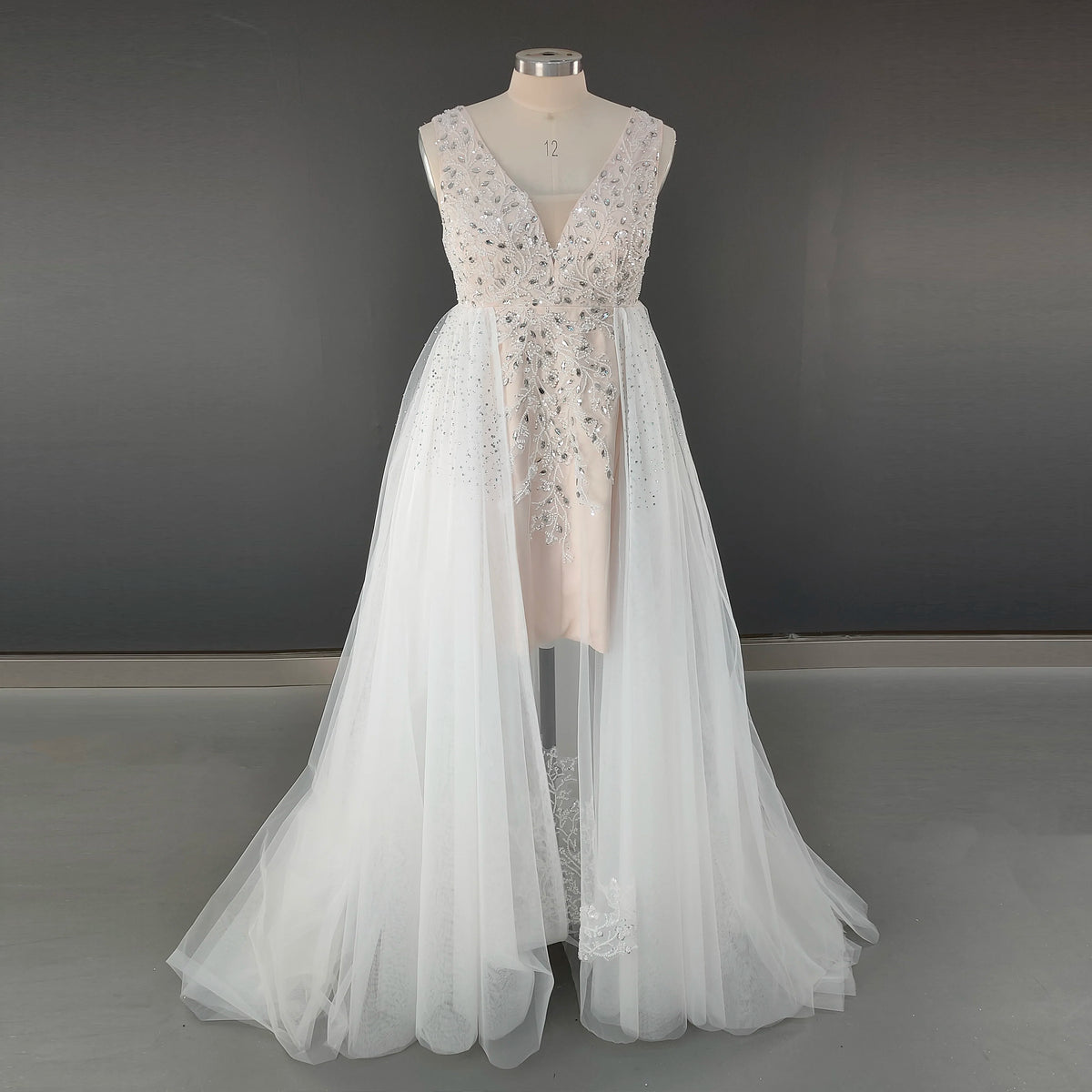 Real Photos High Quality Beaded Sequined Lace Robe A-line Pregnancy Dress Pregnant Women Dress for Photography