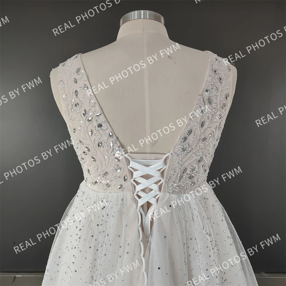 Real Photos High Quality Beaded Sequined Lace Robe A-line Pregnancy Dress Pregnant Women Dress for Photography
