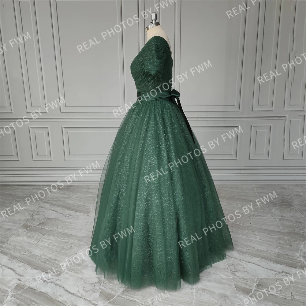 Real Photos Off Shoulder Backless Wedding Bridal Ball Gown for Birthday Party  Plus Size Women Prom Evening Dresses 15316