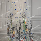 Real Photos High Quality One Layer Embroidered Flowers Lace Bridal Veil 120CM Long Wedding Veil Accessories for Wedding