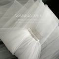 Beautiful Bridal White Veil Hairwear Wedding Accessories With Metal Comb Wedding Veil