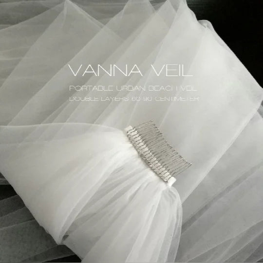 Beautiful Bridal White Veil Hairwear Wedding Accessories With Metal Comb Wedding Veil
