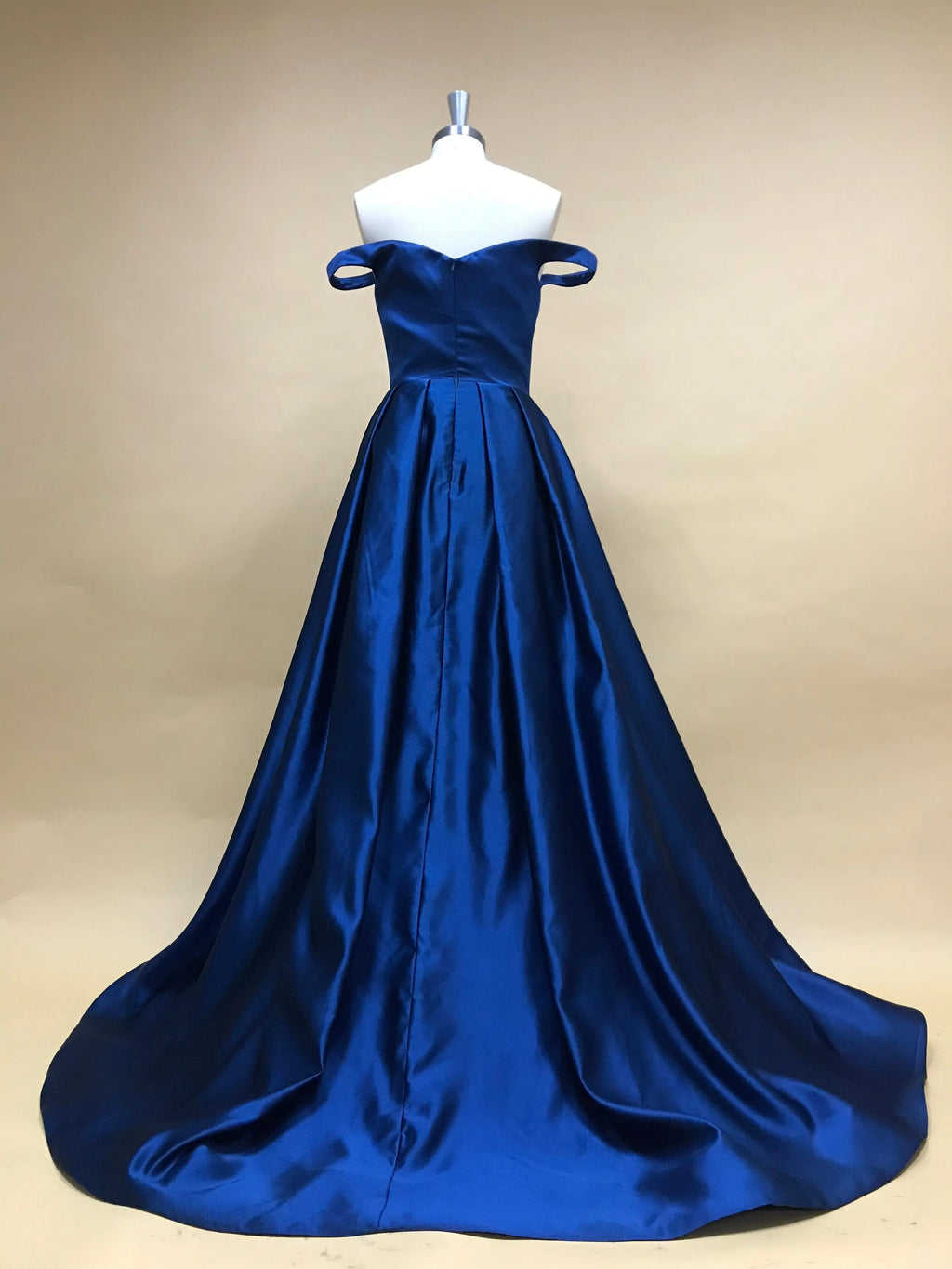 15331# Real Photos Simple Off Shoulder Satin A-line Engagement Wedding Gown Birthday Party Dress Women Prom Evening Dresses
