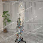 Real Photos High Quality One Layer Embroidered Flowers Lace Bridal Veil 120CM Long Wedding Veil Accessories for Wedding