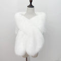 Faux Fur Shawl  Mangas Novia Wedding Jacket Bridal Wedding Accessories Cape Boleros De Mujer Cape Mariage Femme