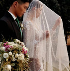 V117#Beautiful Bride Elegant Vintage Pearl Veil Hair Ornaments Wedding Veil Travel Photography Studio Web Celebrity