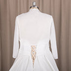 9191# Elegant Sweep Train  Real Photos  Sample  Two Pieces Sweetheart A-Line Chiffon Pleating Wedding Dress Bride Gown