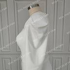 Real Photos High Quality Full Sleeves Square Collar Mermaid Satin Wedding Dress With Belt Sweep Train Bride Gown for Women