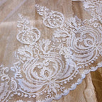 New Arrivals Appliques Lace Veil New Bride Wedding Dress Accessories 3 Meters Long Trailing Soft Veil