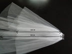 Beautiful Bridal White Veil Hairwear Wedding Accessories With Metal Comb Wedding Veil