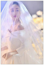 V071 Hot Selling Romantic Outdoor Simple Wedding Bridal Veils 1.5M,3.4M.6M Long High Quality Bridal Wedding Accessories