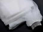Fashion Wedding Two Layer Tulle Cathedral Cheap Bridal Veil Wedding Trim Supplier wedding veil for bride
