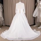 9191# Elegant Sweep Train  Real Photos  Sample  Two Pieces Sweetheart A-Line Chiffon Pleating Wedding Dress Bride Gown