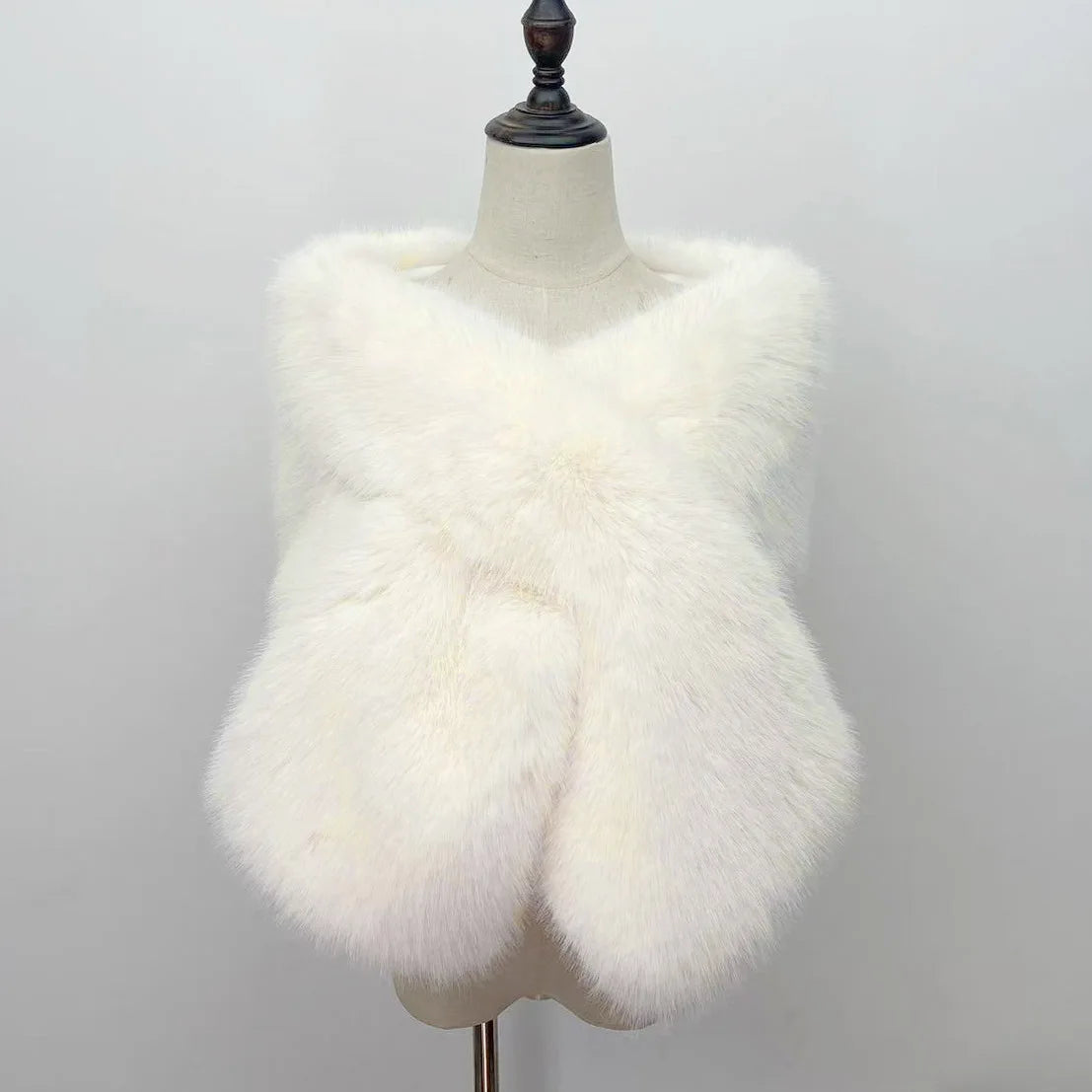 Faux Fur Shawl  Mangas Novia Wedding Jacket Bridal Wedding Accessories Cape Boleros De Mujer Cape Mariage Femme