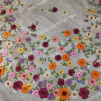 Real Photos High Quality One Layer Embroidered Flowers Lace Bridal Veil 200cm Wedding Veil Accessories for Wedding