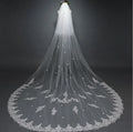 White Tulle Lace Factory Price 3 Meter Wedding Veil Bride Weil Long Luxury Veil