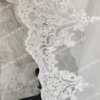 V412  Real Photos High Quality One Layer Appliques Lace Bridal Veil 200CM Wedding Veil Accessories for Wedding
